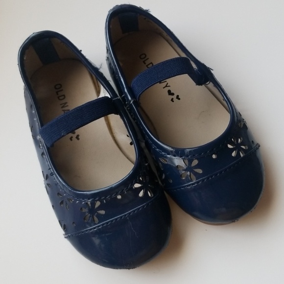 infant girl navy blue shoes